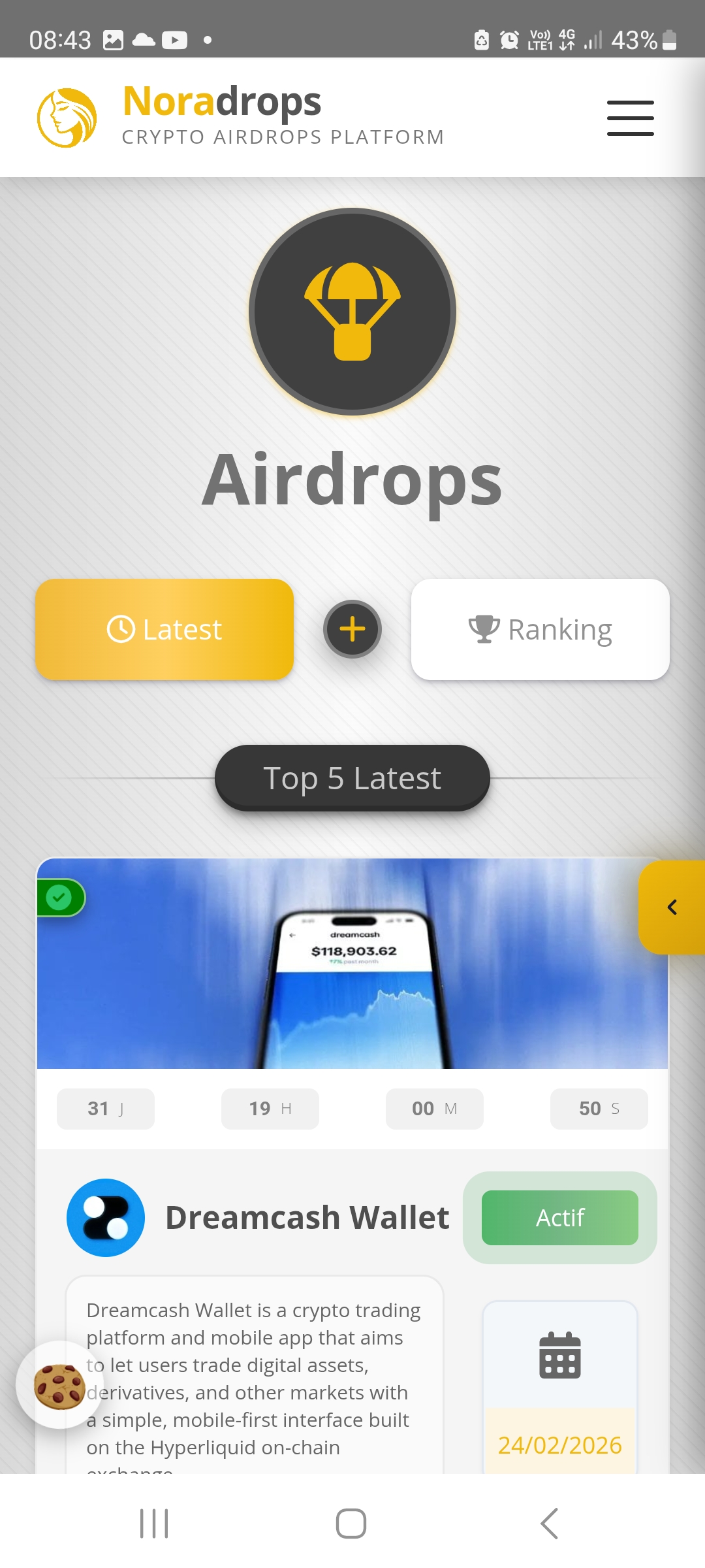 Airdrop Ranking